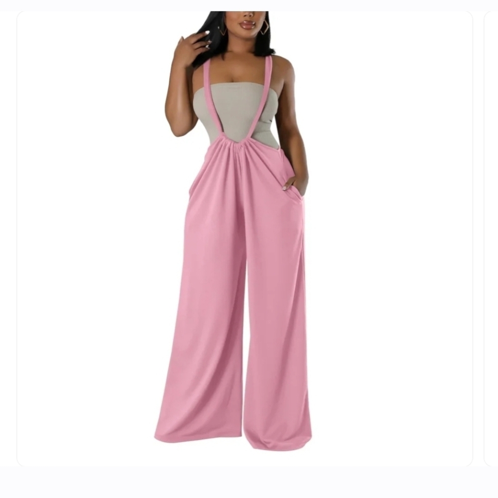 NWOT Pink Jumpsuit